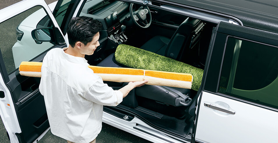 大きな荷物も横からラクラク。
